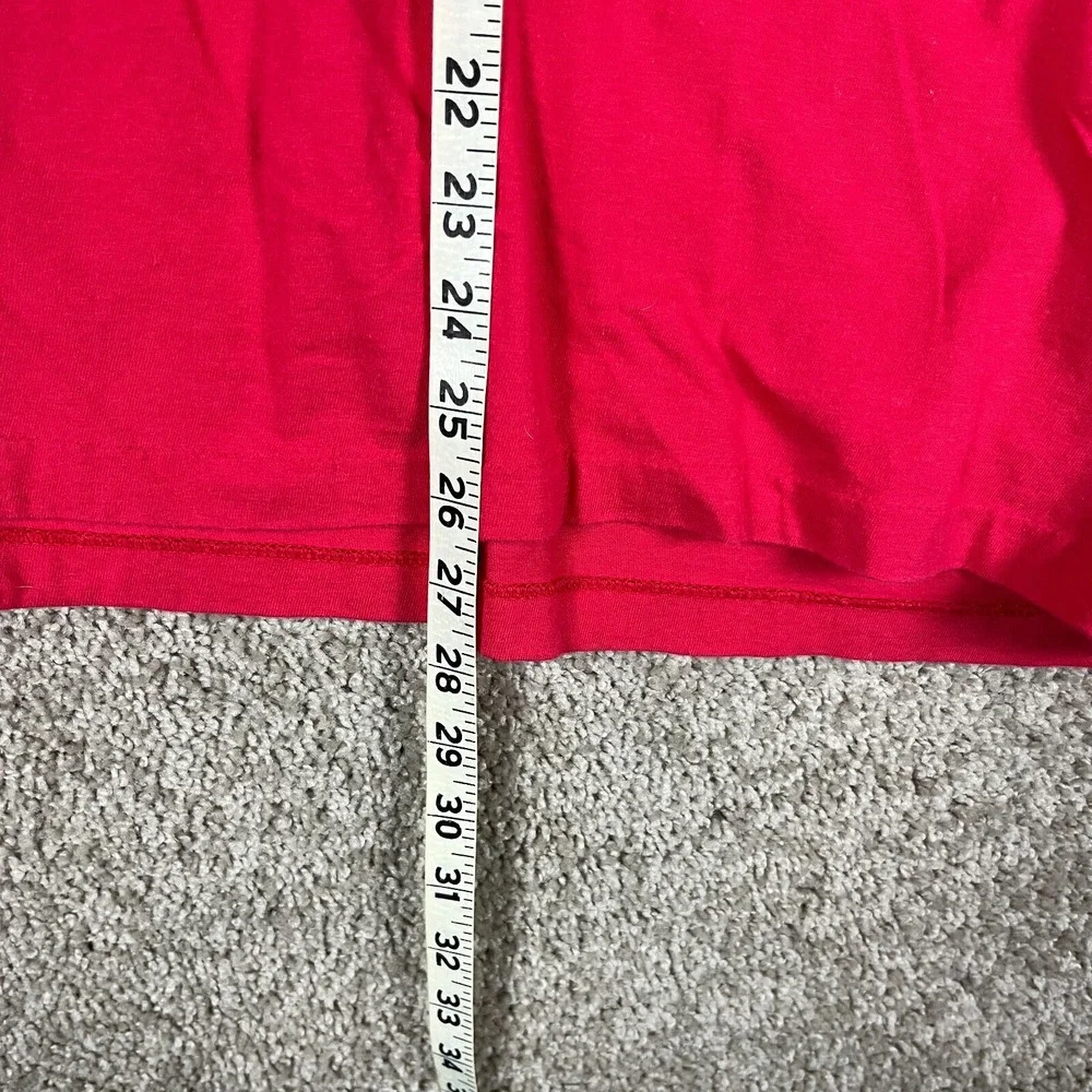 Polo Ralph Lauren Basic T-Shirt Mens L Red‎ Short Sleeve Tee Pony Classic FLAW